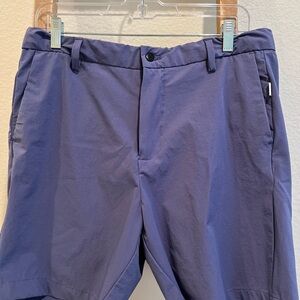 Onia Men's Slate Blue Flat Front Shorts